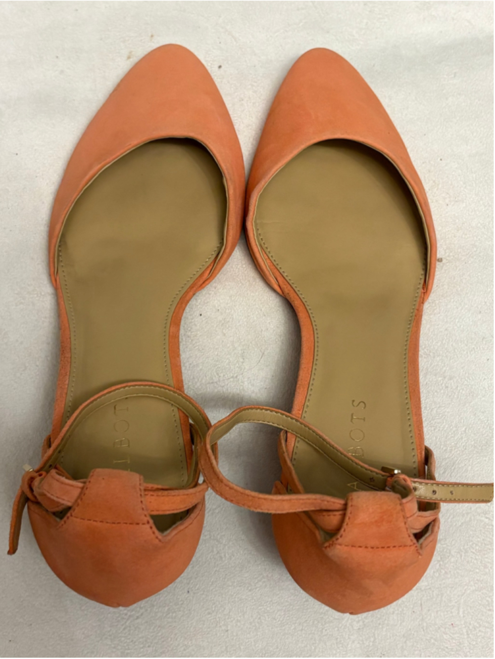 Talbots salmon suede wedges - Picture 4 of 7